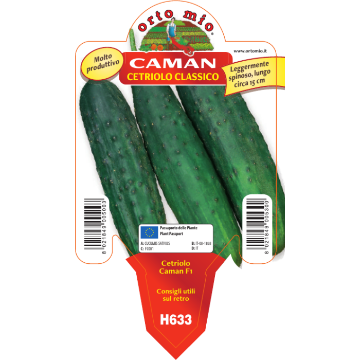 PEPINO CLÁSICO var. CAMAN F1