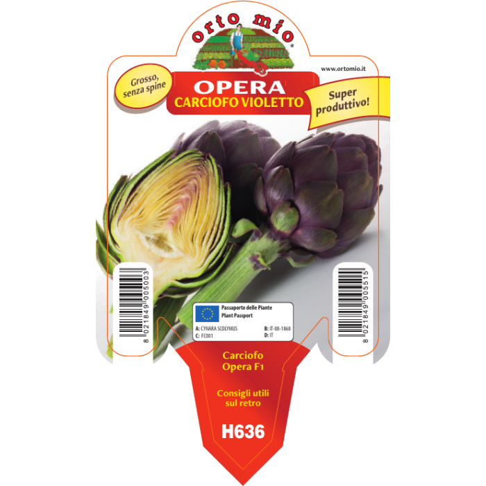 ALCACHOFA VIOLETA var. OPERA F1