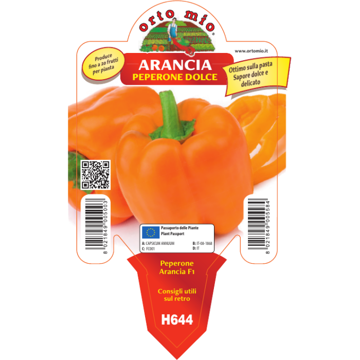 PIMIENTO CUADRADO NARANJA var. NARANJA F1