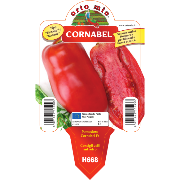 TOMATE CUERNO DE LOS ANDES var. BELLANFINE F1 (Ex Cornabel)
