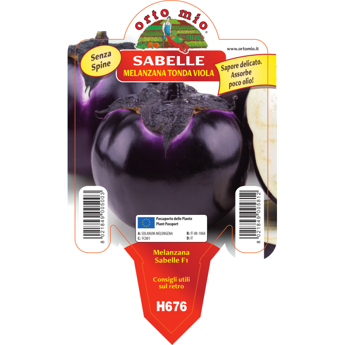 BERENJENA REDONDA VIOLETA PURPURA var. SABELLE F1