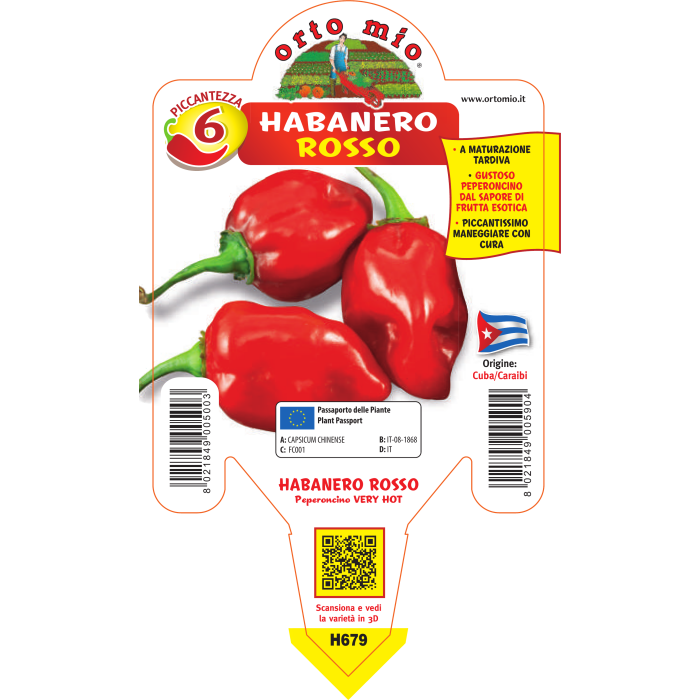 PIMIENTO PICANTE HABANERO ROJO