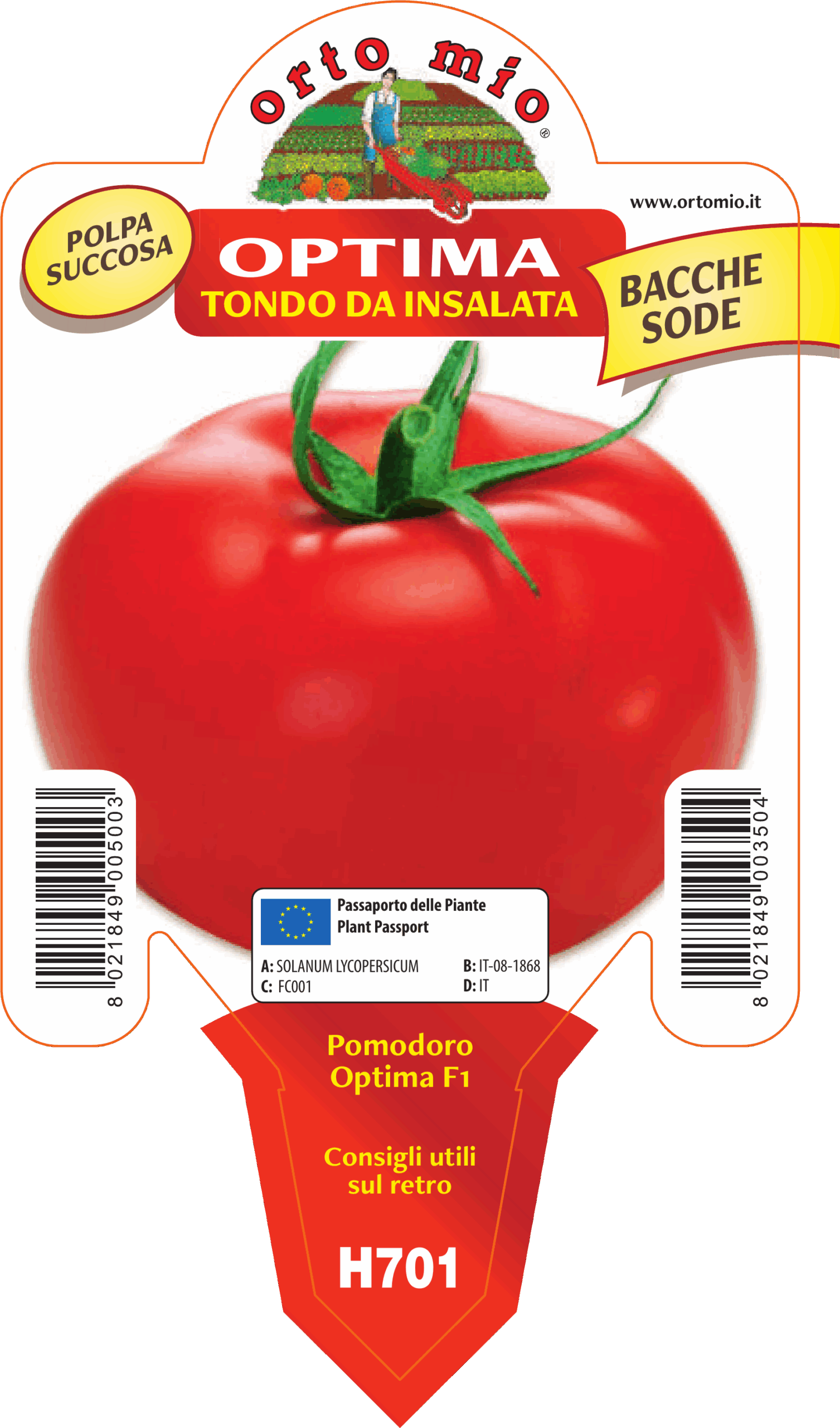 TOMATE REDONDO DE ENSALADA var. OPTIMA F1