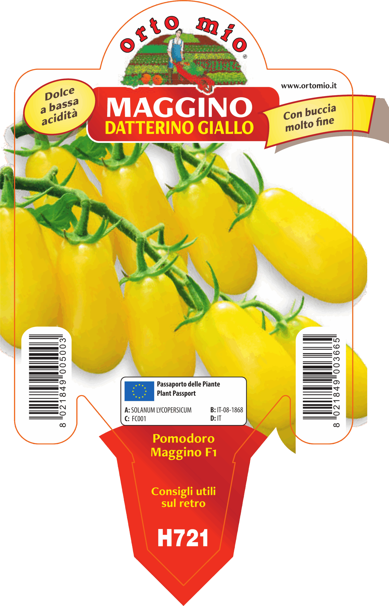 TOMATE ADITALADO AMARILLO var. MAGGINO F1