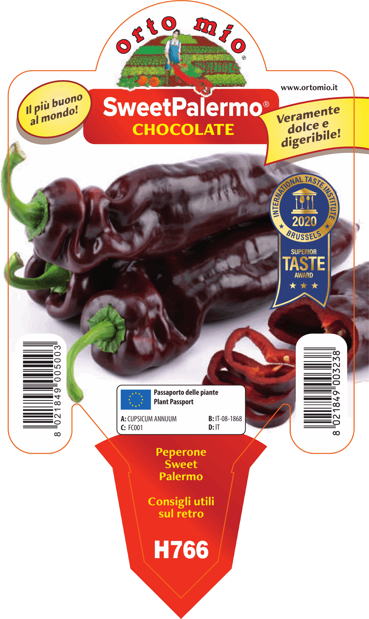 PIMIENTO DULCE DIGESTIVO SWEET PALERMO 3 COLORES