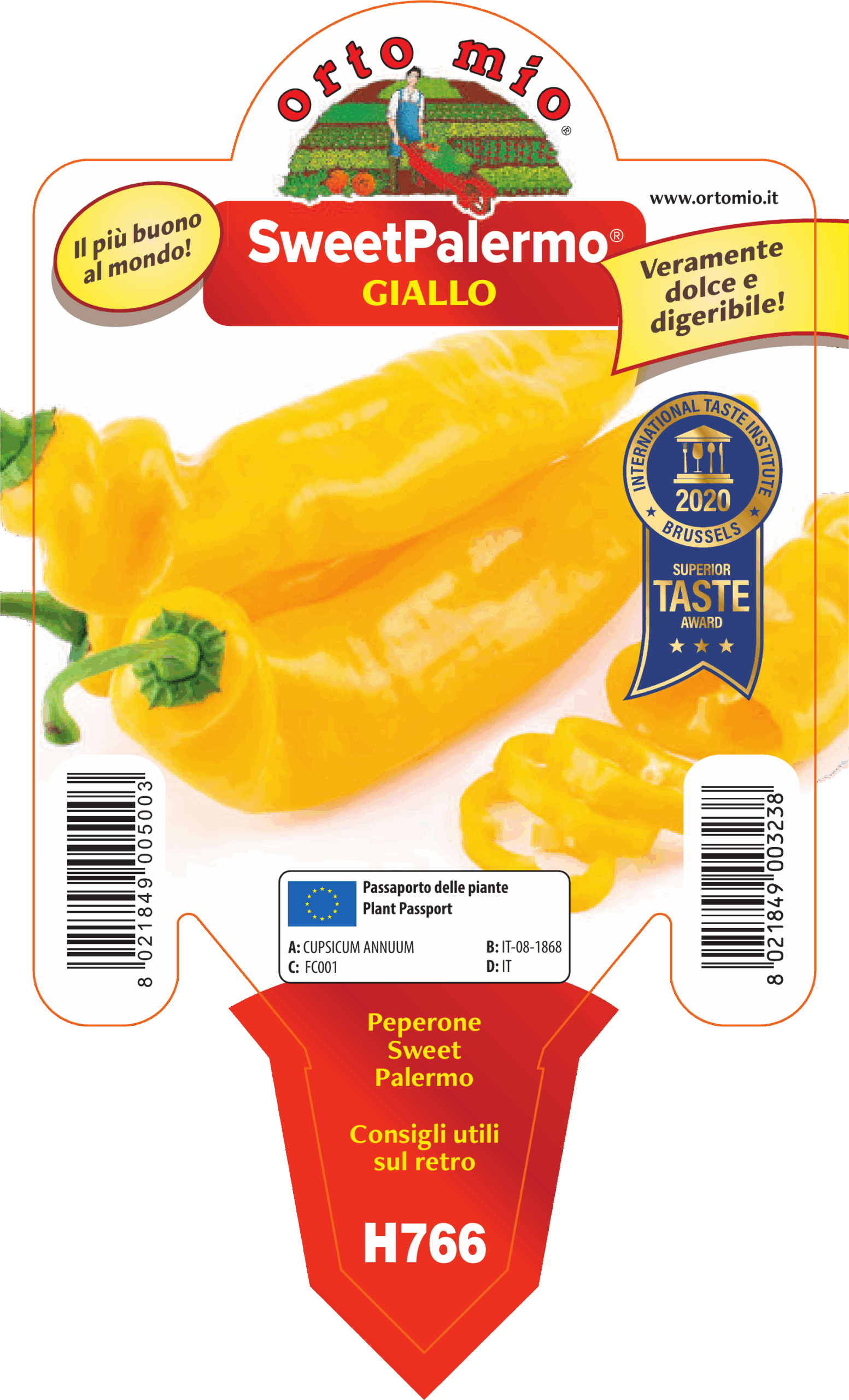 PIMIENTO DULCE DIGESTIVO SWEET PALERMO 3 COLORES - Imagen 2