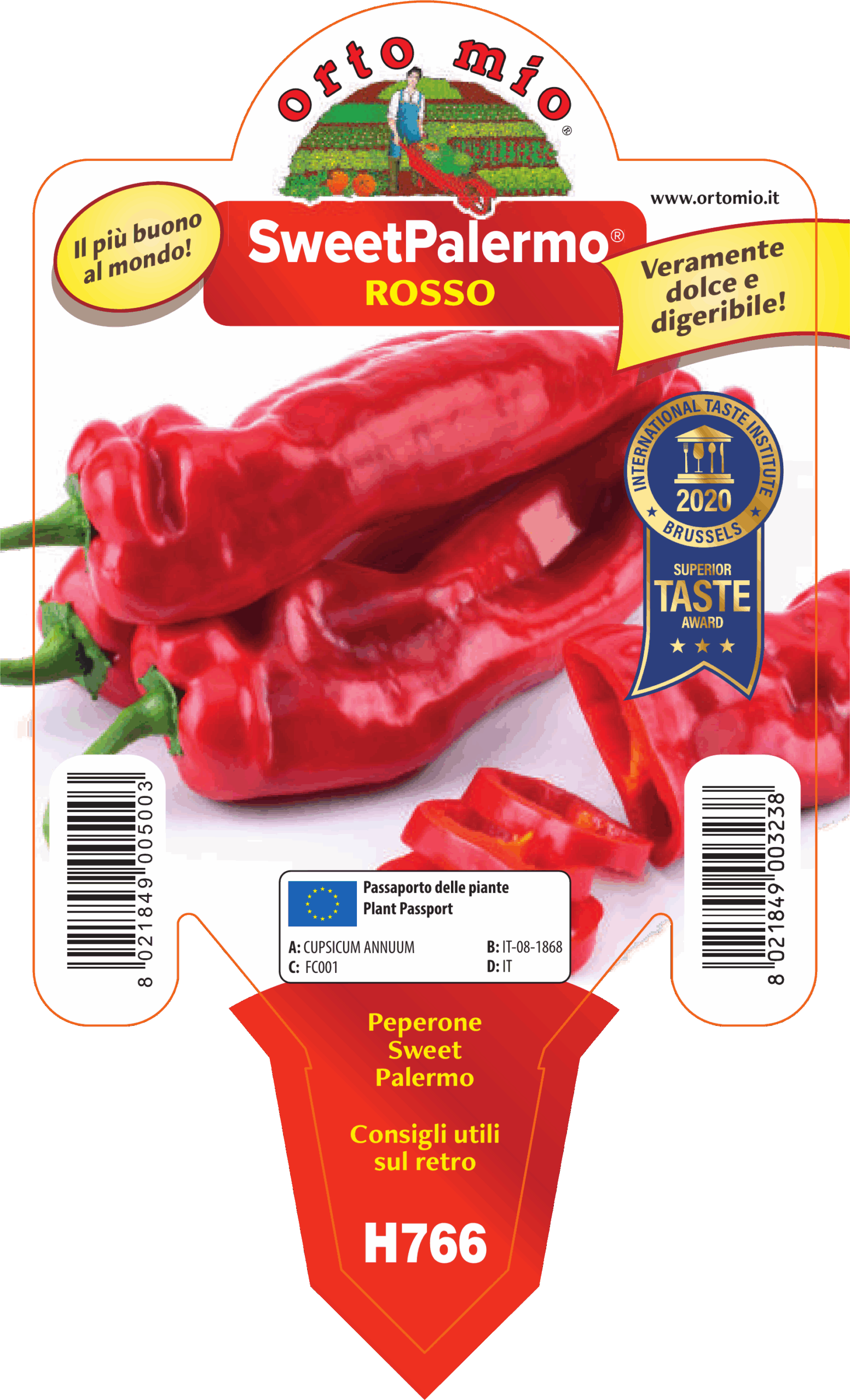 PIMIENTO DULCE DIGESTIVO SWEET PALERMO 3 COLORES - Imagen 3