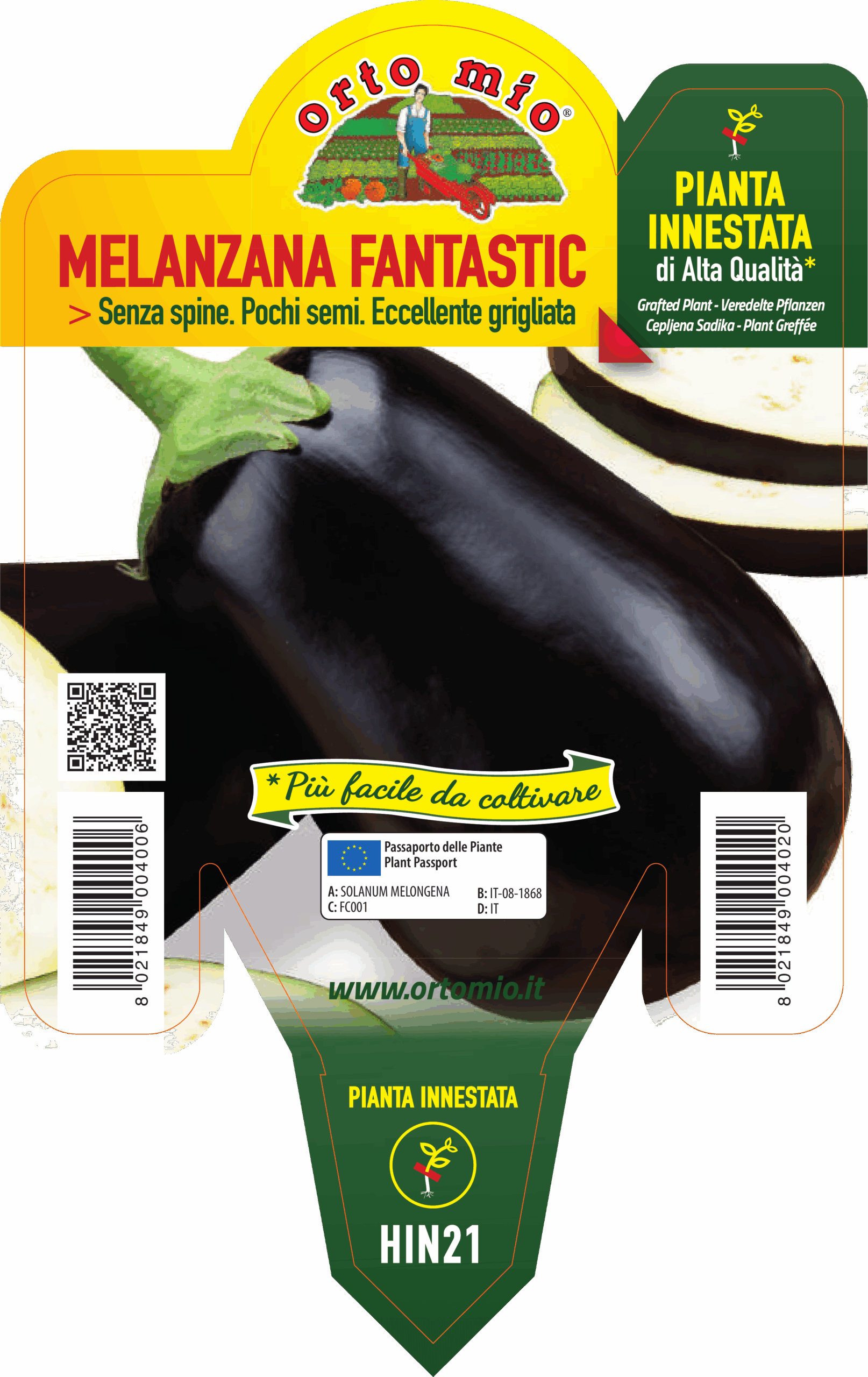 BERENJENA OVALADA NEGRA var. FANTASTIC F1