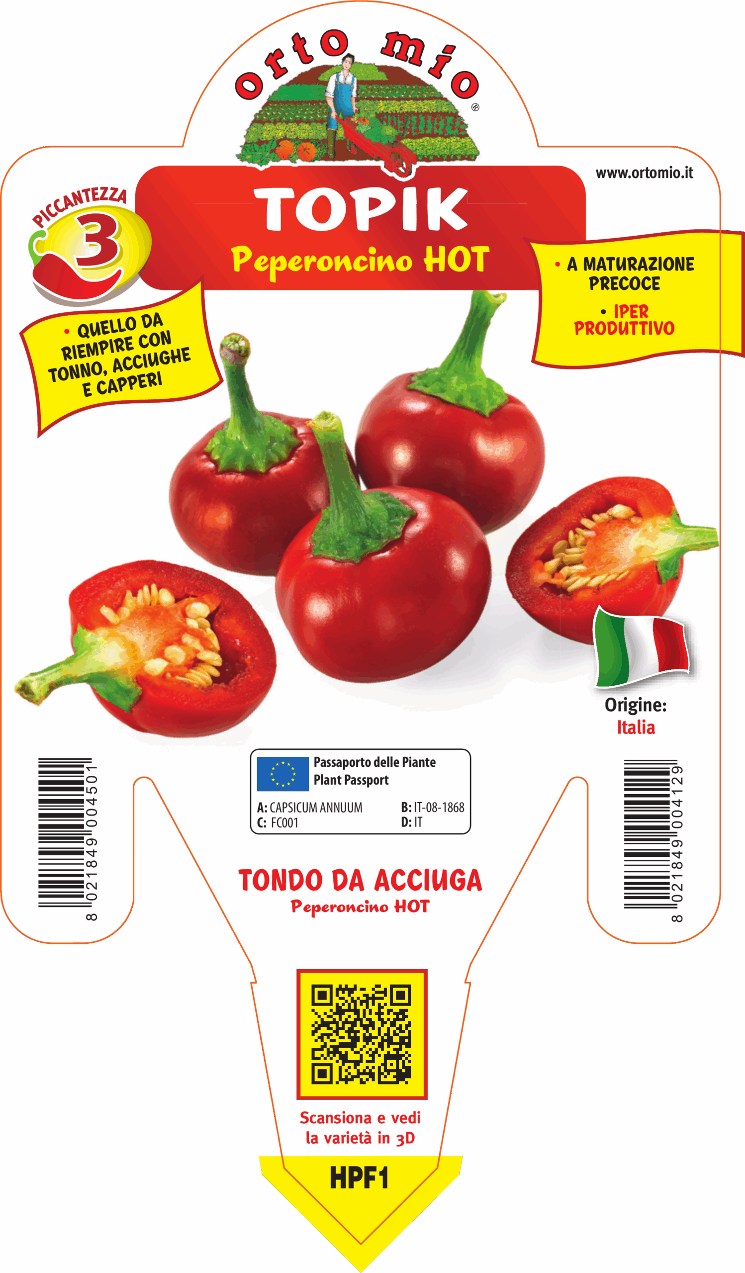 PIMIENTO PICANTE CEREZA REDONDO DE RELLENO var. CEREZA PEQUEÑA