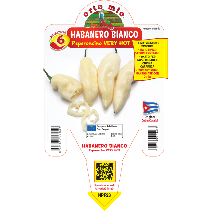 PIMIENTO MUY PICANTE HABANERO BLANCO
