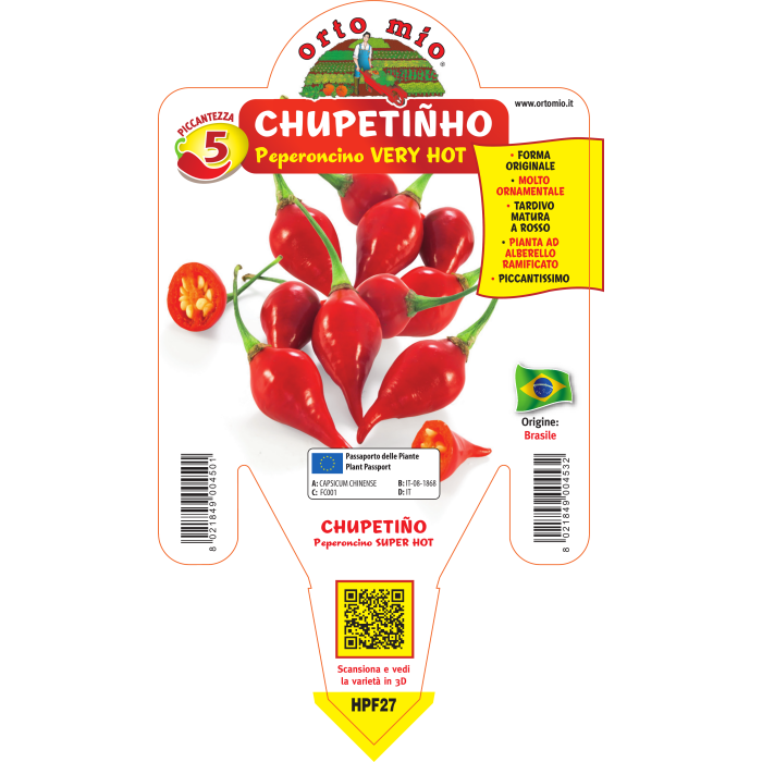 PIMIENTO MUY PICANTE CHUPETINO