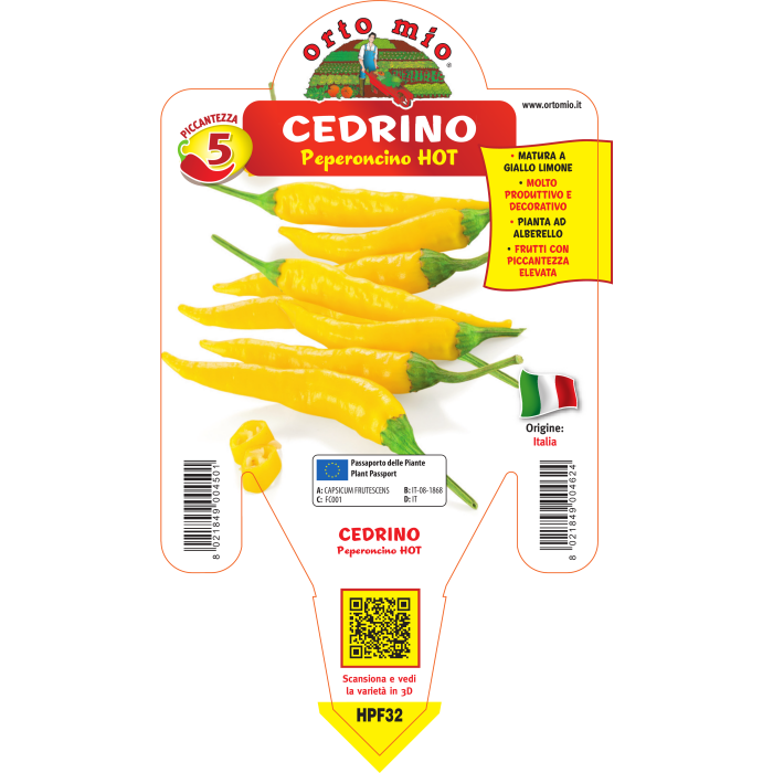 PIMIENTO PICANTE CEDRINO