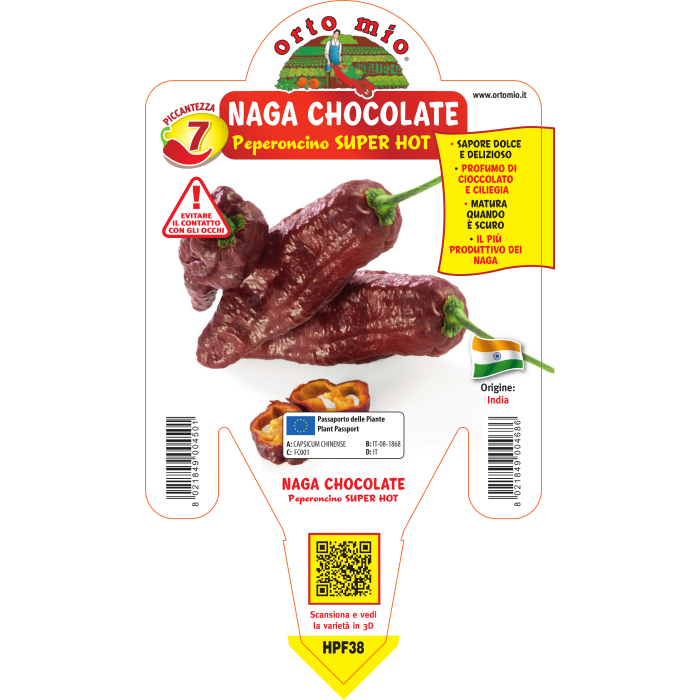 PIMIENTO SÚPER PICANTE NAGA MORICH CHOCOLATE