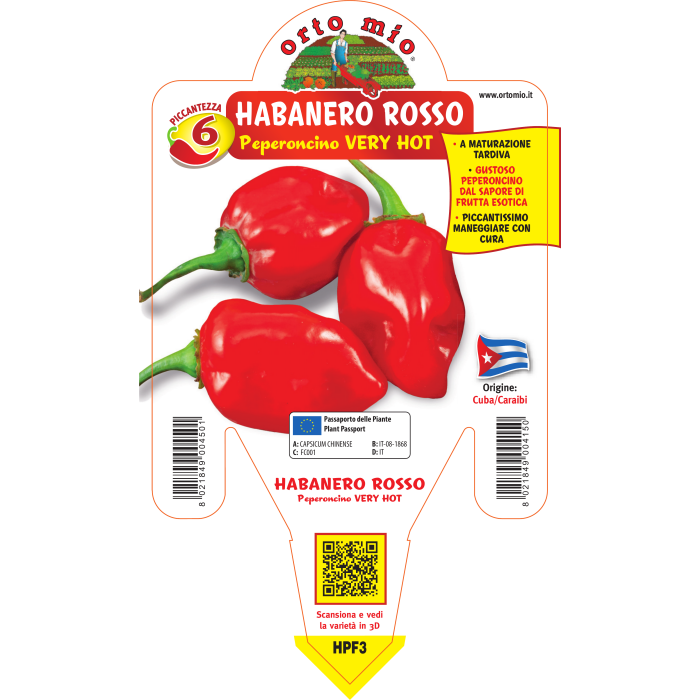 PIMIENTO MUY PICANTE HABANERO ROJO