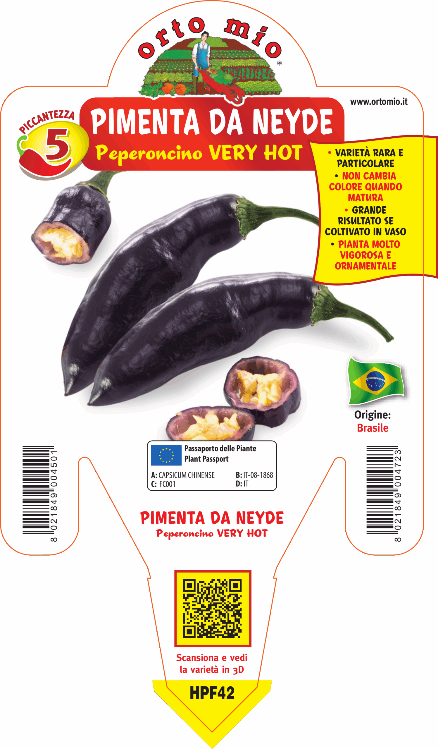PIMIENTO MUY PICANTE PIMIENTA DE NEYDE