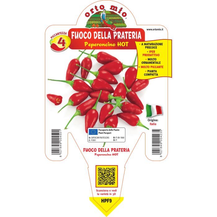 PIMIENTO PICANTE FUEGO DE LA PRADERA