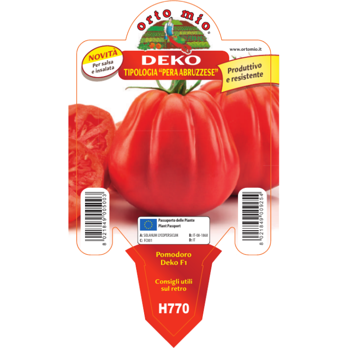 TOMATE PERA ABRUZZENSE var. DEKO F1