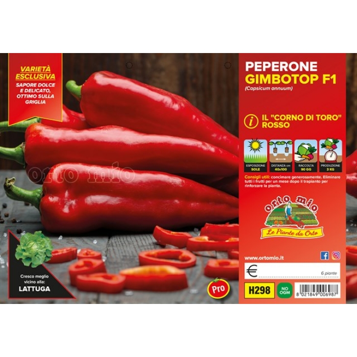 PIMIENTO CUERNO DE TORO ROJO var. ALCESTE F1